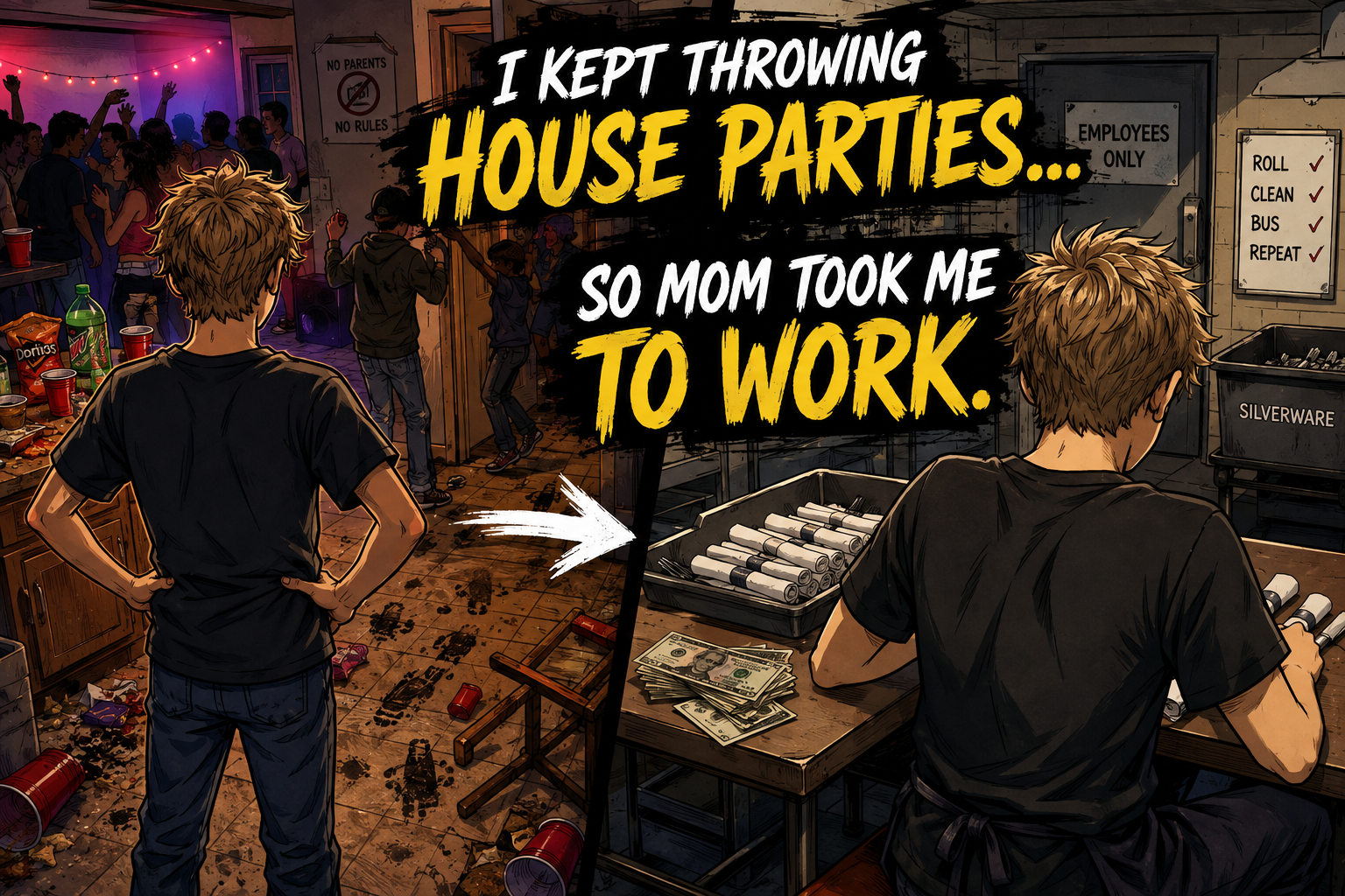 My Mom Took Me to Work Because I Kept Throwing House Parties