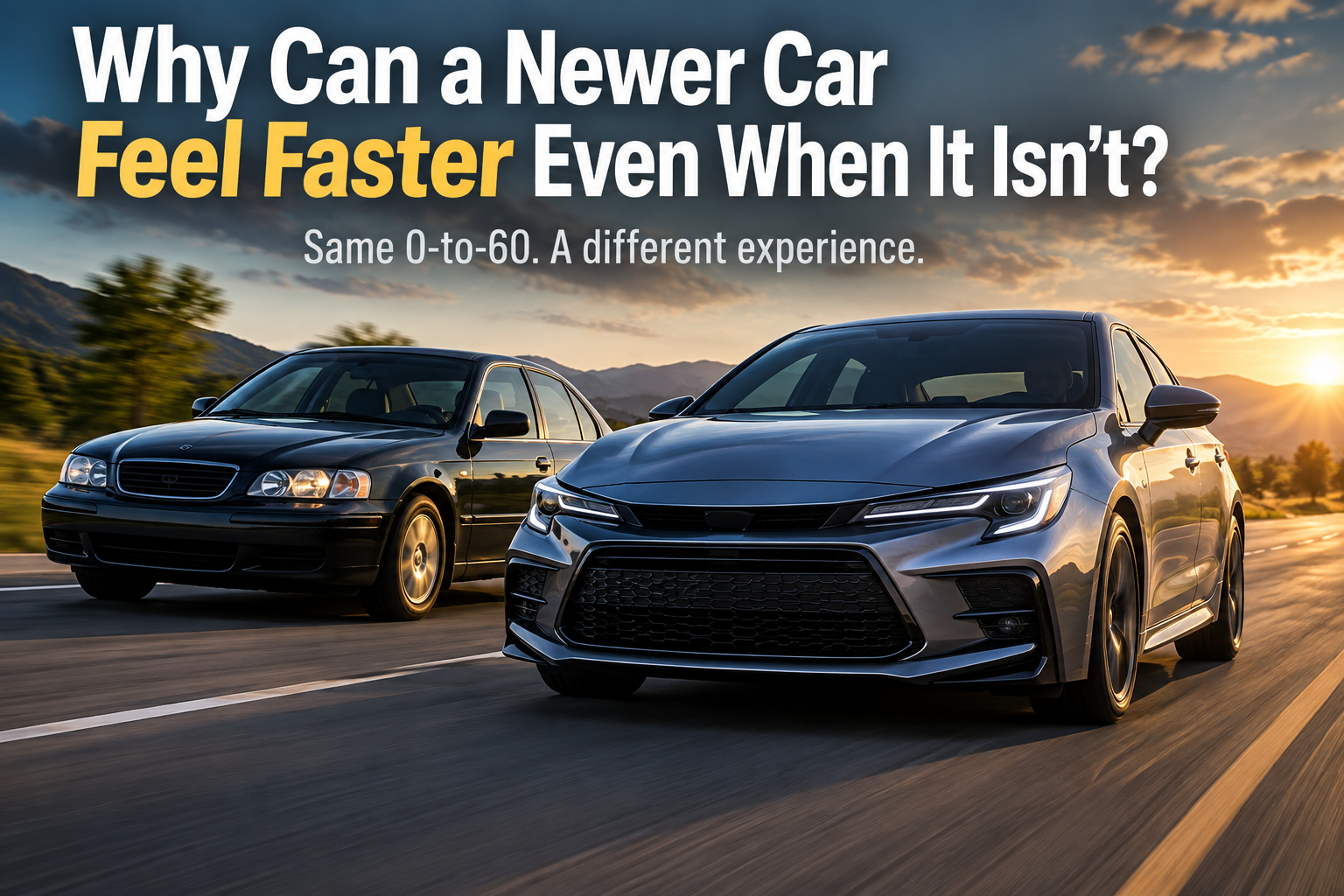 Why Can a Newer Car Feel Faster Even When It Isn’t?
