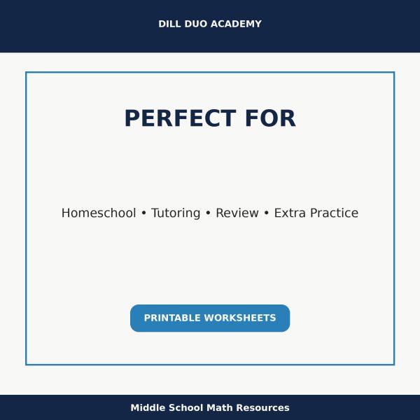 Decimals Skills Worksheet Bundle | Grades 6–8 Math Practice, Printable PDF Worksheets