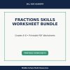 Fractions Skills Worksheet Bundle | Grades 6–8 Math Practice, Printable PDF Worksheets