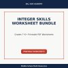 Integer Skills Worksheet Bundle | Grades 7–8 Math Practice, Printable PDF Worksheets