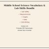 Middle School Science Vocabulary & Lab Skills Bundle | Grades 6–8 Printable PDF Worksheets