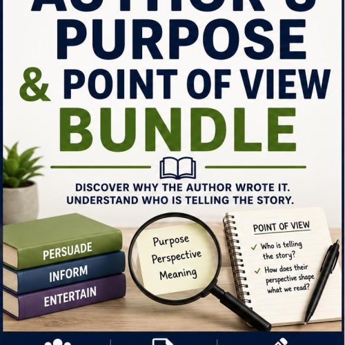 Middle School ELA Author's Purpose Point of View Bundle (Printable PDF)