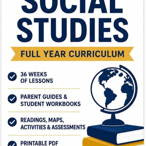8th Grade Social Studies Full Year Curriculum | 36 Week Homeschool History & Civics PDF Bundle
