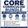 8th Grade Homeschool Curriculum Bundle | Full Year Math, ELA, Science, Social Studies (Printable PDF)
