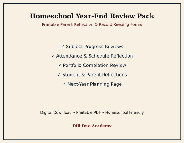 il_fullxfull.8096704150_pxp9.jpg Homeschool Year-End Review Pack | Printable End of Year Review PDF, Parent Reflection Forms
