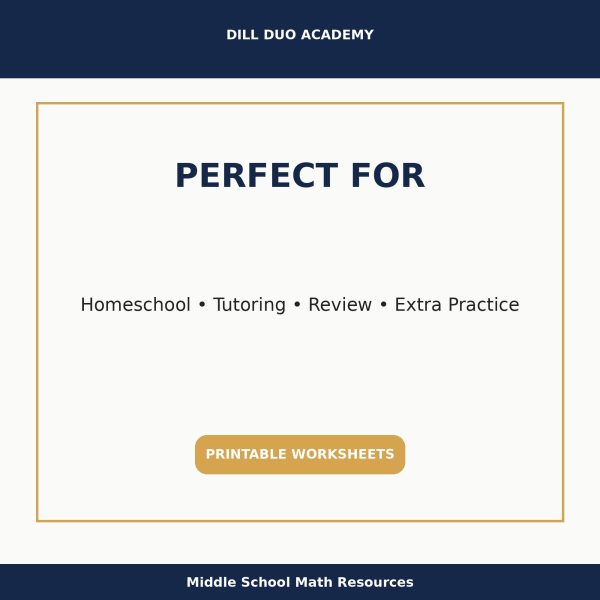 Algebra Basics Worksheet Bundle | Grades 7–9 Math Practice, Printable PDF, Variables, Expressions & Equations