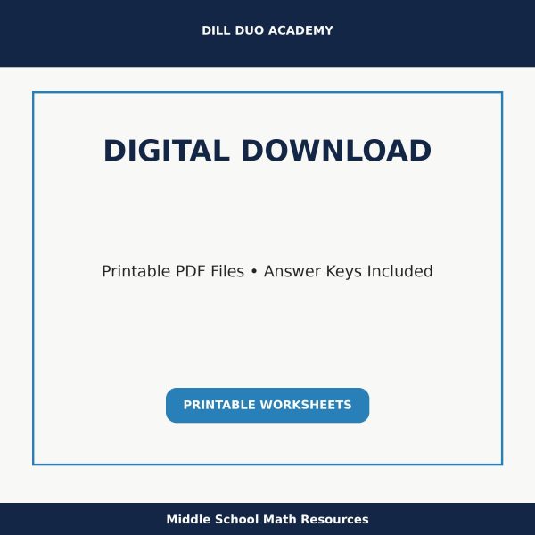 Decimals Skills Worksheet Bundle | Grades 6–8 Math Practice, Printable PDF Worksheets