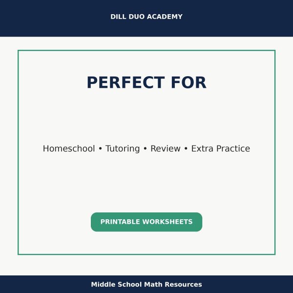 Fractions Skills Worksheet Bundle | Grades 6–8 Math Practice, Printable PDF Worksheets