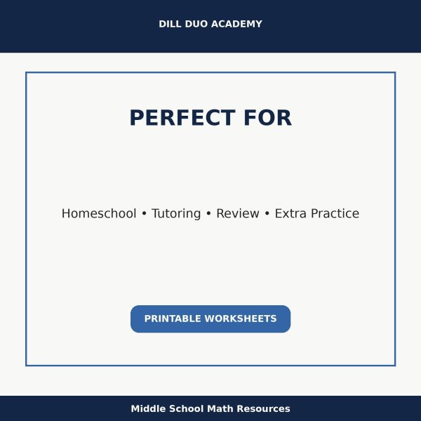 Ratios & Proportions Worksheet Bundle | Grades 6–8 Math Practice, Printable PDF Worksheets