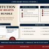 Constitution & Bill of Rights Civics Bundle | 8th Grade Social Studies Printable PDF
