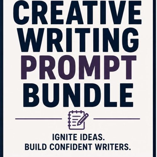 Creative Writing Prompts Bundle | Middle School ELA Printable PDF, Grades 6-8 Writing Worksheets