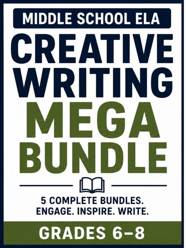 Middle School ELA Creative Writing Mega Bundle (Printable PDF)