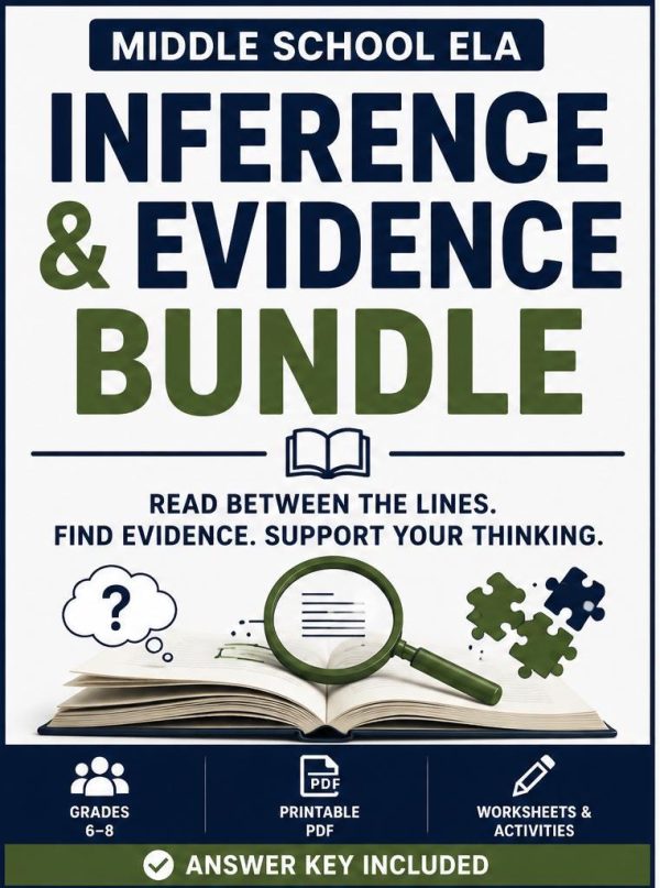 il_fullxfull.8139688183_bg0q.jpg Inference & Evidence Bundle | Middle School ELA Printable PDF, Grades 6-8 Reading Comprehension