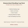 il_fullxfull.8144306929_6yxv.jpg Homeschool Reading Log Pack | Printable Book Tracker, Journal Forms (Digital Download)