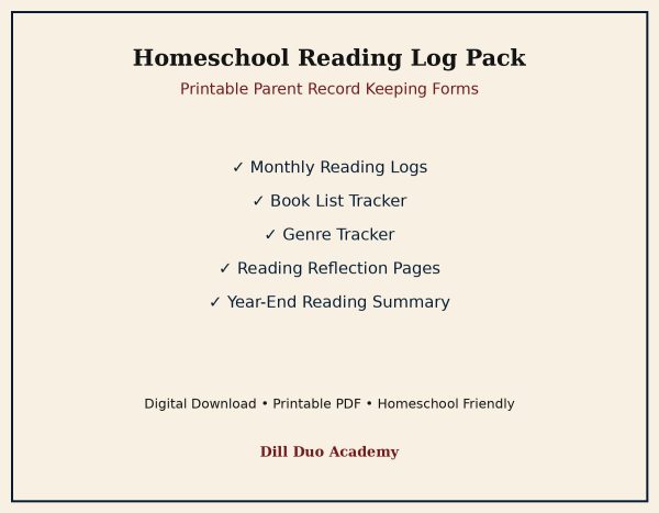 il_fullxfull.8144306929_6yxv.jpg Homeschool Reading Log Pack | Printable Book Tracker, Journal Forms (Digital Download)