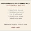 il_fullxfull.8144444709_qi7o.jpg Homeschool Portfolio Checklist Pack | Printable Portfolio Builder PDF, Parent Record Keeping Forms