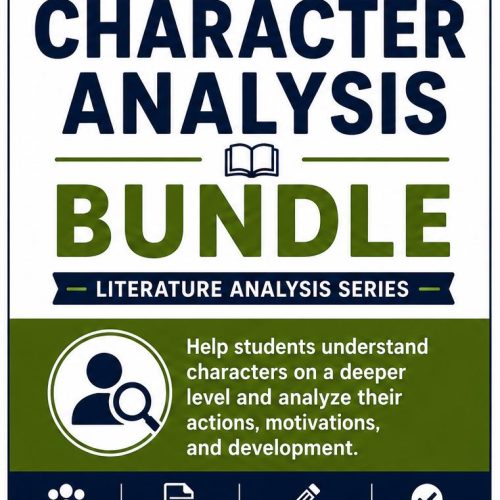Character Analysis Bundle | Middle School ELA Worksheets | Grades 6–8 Printable PDF