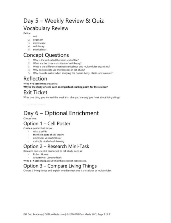 8th Grade Science Full Year Curriculum | 36 Week Homeschool Science Printable PDF Bundle