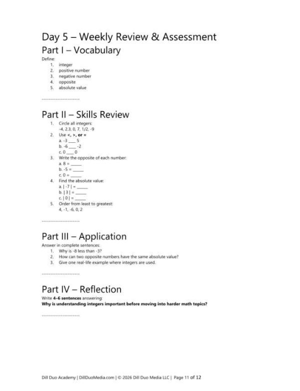 8th Grade Math Full Year Curriculum | 36 Week Homeschool Printable PDF Bundle