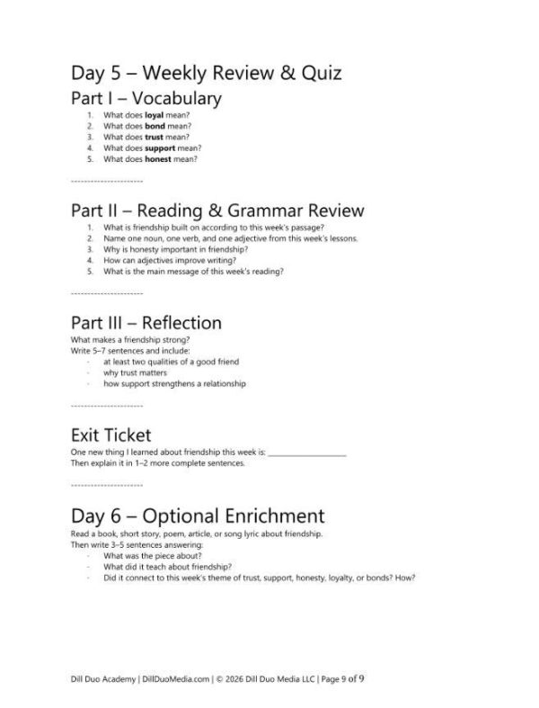 8th Grade ELA Full Year Curriculum | 36 Week Homeschool Language Arts Printable PDF Bundle