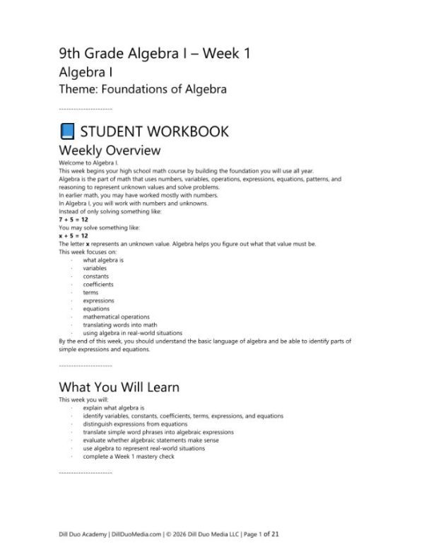 9th Grade ELA Full Curriculum | Full-Year Homeschool Language Arts Printable PDF